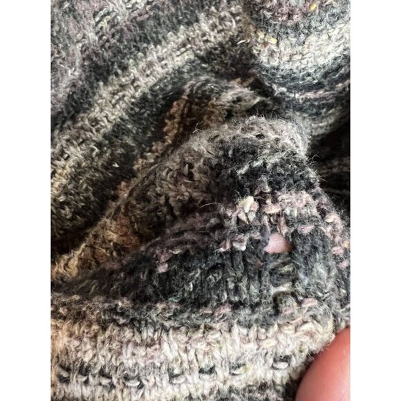 Alps Womens M Fair Isle‎ Knit Green Turtleneck Sweater USA Cozy Cabincore READ - Picture 9 of 9